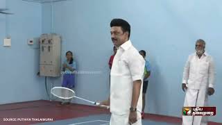 Kolathur Badminton Court Inaugurated by M K Stalin sir the Honorable Chief Minister of Tamil Nadu [upl. by Bakemeier]