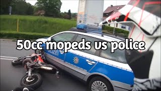 50cc Mopeds VS Police Chase Getaway [upl. by Maxentia551]