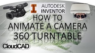 Animate Camera 360 Turntable Inventor Studio  Autodesk Inventor [upl. by Sahc]