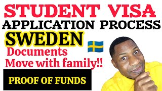 SWEDEN🇸🇪 AND NEW UPDATES FOR STUDENT VISA process documents and proof of fund [upl. by Ainehta]