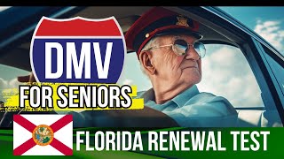 Florida DMV Renewal Test for Seniors 2024 Official FL DMV Test Paper [upl. by Nerland]