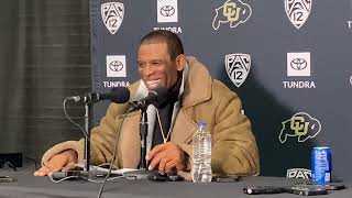 quotYoure gonna be pleased with whats comingquot Colorado HC Deion Sanders after loss to Utah [upl. by Cykana]