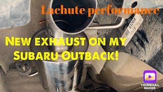 Installing a Lachute Performance muffleraxle back on my 2010 Subaru Outback [upl. by Saum954]