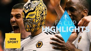 Highlights Watford 32 Wolves  FA Cup  BBC Sport [upl. by Adrianne]