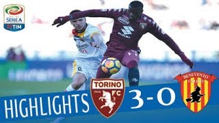 Torino  Benevento 30  Highlights  Giornata 22  Serie A TIM 201718 [upl. by Lin]