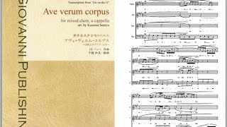 J S Bach  Ave verum corpus  J S バッハ：アヴェ・ヴェルム・コルプス～Ｇ線上のアリアによる～ 無伴奏混声合唱のための 千龍 和真 編曲 [upl. by Dilly446]