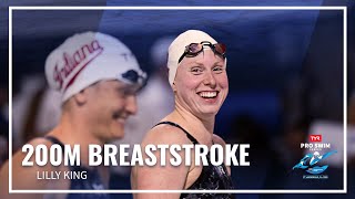 Lilly King Untouchable in 200M Breaststroke  TYR Pro Swim Series Fort Lauderdale [upl. by Huberman]