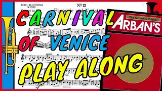 Arban  Carnival of Venice Backing track Play along Accompaniment MarsalisHunsberger [upl. by Sherj]