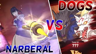 NARBERAL GAMMA VS DOGS SURPRISINGLY GOOD DAMAGE  The Seven Deadly Sins Grand Cross [upl. by Rosette]