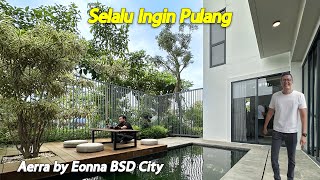 Lebar 10 Terasa Mewahnya 3 Lantai Gaya Korea Aerra By Eonna BSD City [upl. by Miculek]