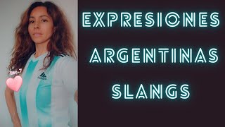 APRENDE ESPAÑOL  EXPRESIONES ARGENTINAS SLANGS ARGENTINOS ESPAÑOL CON GRACE 🇦🇷 🇦🇷 [upl. by Arv]