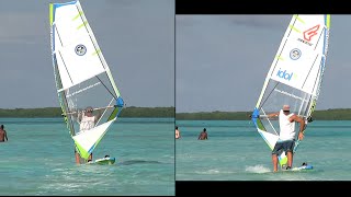 Windsurfing in Light Wind Bonaire 2015 [upl. by Secnarfyram]