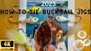 How to tie Bucktail Jigs in real time [upl. by Krock]