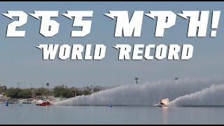 265 MPH World Record Top Fuel Hydroplane Drag Boat SLOW MOTION [upl. by Ariada585]