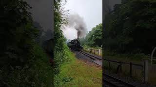 Brecon mountain railway in the rain in August at Dolygaer [upl. by Dianemarie]