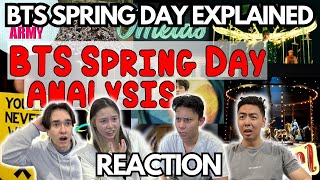 What you STILL DONT KNOW about BTS SPRING DAY MV Reaction [upl. by Tomkin965]