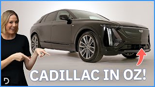 The Batterypowered 2025 Cadillac Lyriq Large SUV Lands In Australia  Drivecomau [upl. by Oletha62]