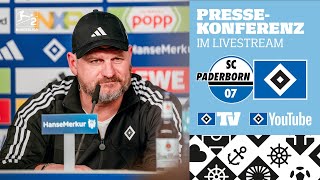 RELIVE PRESSEKONFERENZ I 33 Spieltag I SC Paderborn vs HSV [upl. by Ranip]