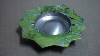 How to Make an Ashtray From Empty Soda Can [upl. by Zoi]