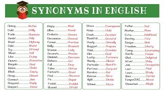 120 Super Common Synonyms to Increase Your Vocabulary in English [upl. by Myrt16]