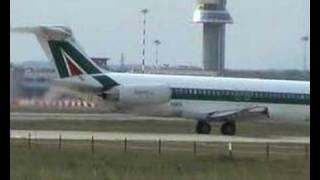 Alitalia McDonnell Douglas Md82 TAKE OFF [upl. by Aissatan]