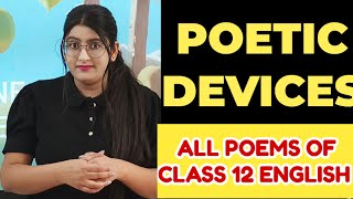 Poetic Devices Class 12 English [upl. by Nyvar960]