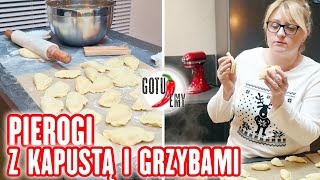 Pierogi z kapustą i grzybami 👍 Najlepsze na wigilię 🎄 GOTUJEMY [upl. by Lupiv]