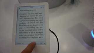 Kobo Glo eBook Reader Hands On [upl. by Ahtenek978]