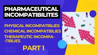 Pharmaceutical incompatibilities physical chemical and therapeutic pharmacy [upl. by Nyleikcaj246]