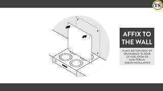 How to install Splashback screw fixing glass splashbacks  Toolstation [upl. by Marnie]