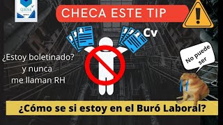 ¿Cómo se si estoy en el Buró Laboral ⛑️ Mexico STPS OCC [upl. by Haridan857]