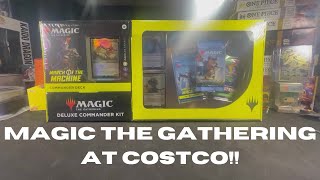 MAGIC THE GATHERING AT COSTCO March of the Machine Commander Decks amp Booster Packs mtg costco [upl. by Ogawa482]