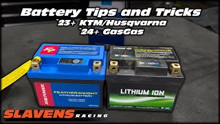 Battery Tips and Tricks 2023 KTM Husqvarna 2024 GasGas [upl. by Ilene]