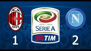 Milan vs Napoli 12  Balotelli misses 1st Penalty 220913 Serie A alexpato ᴴᴰ [upl. by Tiebout]