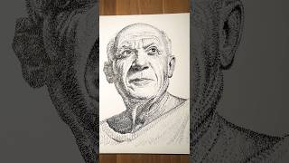 Pablo Picasso WordArt micrography picasso detail xyz artist [upl. by Petronella]