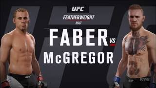 EA Sports UFC 2  Urijah Faber vs Conor McGregor  Gameplay HD 1080p60FPS [upl. by Eseuqram]