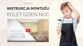 Rolety Mini Dzień Noc Estika  Instrukcja montażu [upl. by Nataniel]