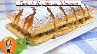 Tarta de Hojaldre con Manzana  Receta de Cocina en Familia [upl. by Boelter]