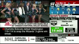 Argos Cheerleaders on CP24 Breakfast  March 19 2013 [upl. by Catton]