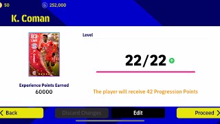How To Upgrade K Coman In Pes 2023  Free K Coman Max Training Tutorial In Efootball 2023 [upl. by Ramunni]