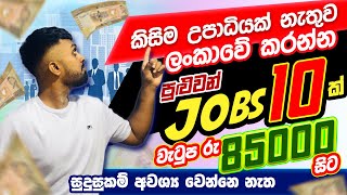 Jobs Vacancies in Sri Lanka without Degrees  කිසිම උපාධියක් නැතුව කරන්න පුළුවන් රැකියා 10 ක් [upl. by Mauve]