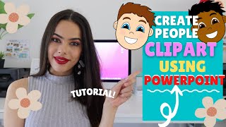 How to make people clipart in powerpoint TUTORIAL [upl. by Aihcela]