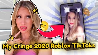 Reacting to my DELETED 2020 CRINGE ROBLOX TIKTOKS [upl. by Annenn]