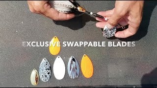 Swappable Muskie Bucktail Blades [upl. by Yblehs]