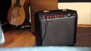 Fender Champ 12 amplifier clean Red Knob DemoAll original [upl. by Enyalaj]