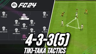 Unreal META Tiki Taka Tactics Best 4335 Custom Tactics EA FC 24 [upl. by Stalker]