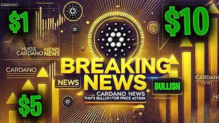 Cardano ADA HUGE NEWS could send ADA Price Surging [upl. by Rico]