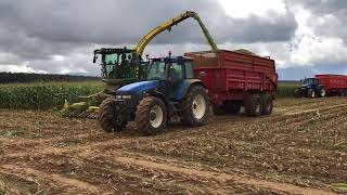 Ensilage de Maïs 2017 John deere 8400i [upl. by Redford]