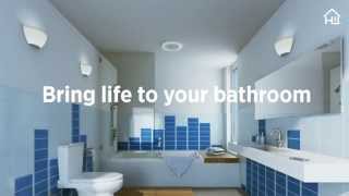 Home Netwerks Bluetooth Bath Fan with LED Light [upl. by Jeanne]