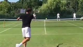 🎾 FEDERER PRACTICE RALLY 2018 🔥 [upl. by Imer52]